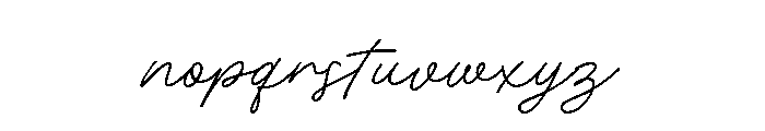 Adventures Unlimited Script Regular Font LOWERCASE
