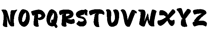 AEROSOL BRUSH Font LOWERCASE