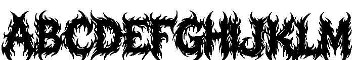Aegon Shadow Regular Font UPPERCASE