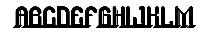 Aerho Ghoke Font UPPERCASE