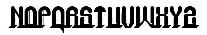 Aerho Ghoke Font UPPERCASE