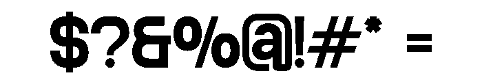 AeroMaze-BoldSemiExpanded Font OTHER CHARS