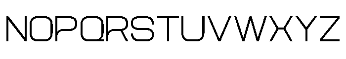 AeroMaze-ExtraLightExpanded Font LOWERCASE