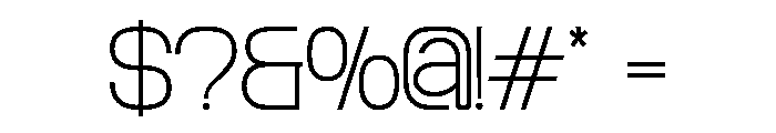 AeroMaze-ThinExpanded Font OTHER CHARS