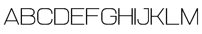 AeroMaze-ThinExpanded Font UPPERCASE