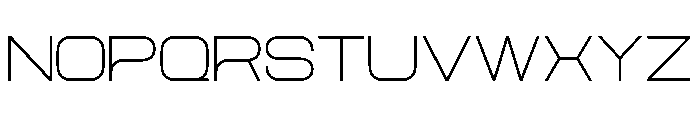 AeroMaze-ThinExtraExpanded Font LOWERCASE