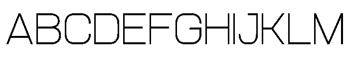AeroMaze-ThinSemiExpanded Font UPPERCASE