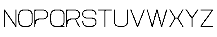 AeroMaze-ThinSemiExpanded Font LOWERCASE