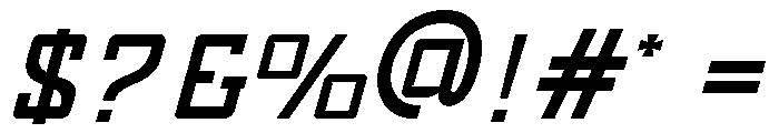 Aeromatch Regular Font OTHER CHARS