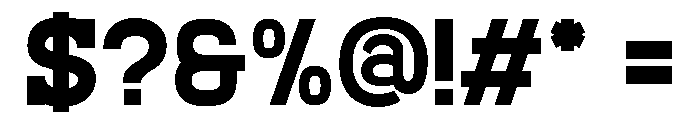 Aerosta Regular Font OTHER CHARS
