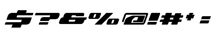Aerox Italic Font OTHER CHARS