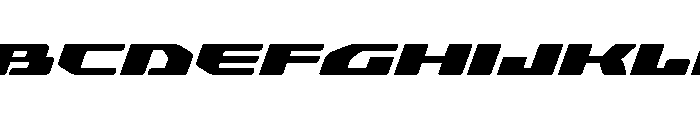 Aerox Italic Font UPPERCASE