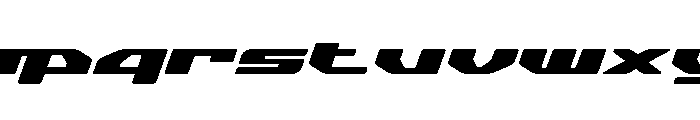 Aerox Italic Font LOWERCASE