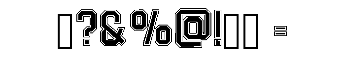 Aesthetic Jersey Regular Font OTHER CHARS