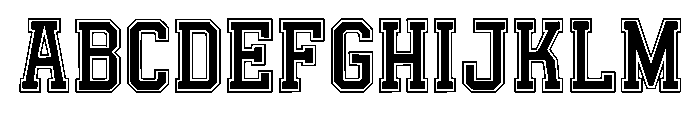 Aesthetic Jersey Regular Font UPPERCASE
