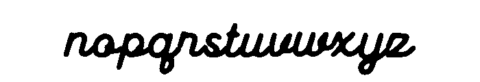 Aesthetic Loopy Font LOWERCASE