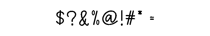Aesthetic Minimal Font OTHER CHARS