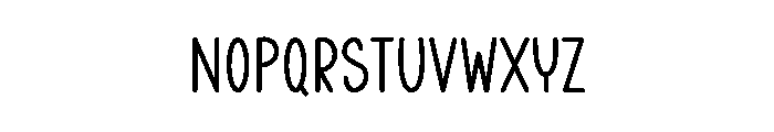 Aesthetic Minimal Font UPPERCASE
