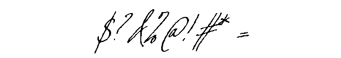 Aesthetic Shine Rough Font OTHER CHARS