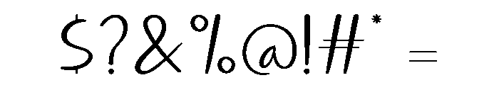 Aesthetic Sunset Font OTHER CHARS
