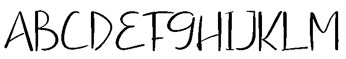 Aesthetic Sunset Font UPPERCASE