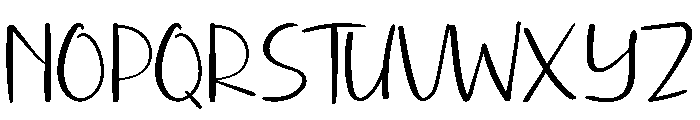 Aesthetic Sunset Font UPPERCASE