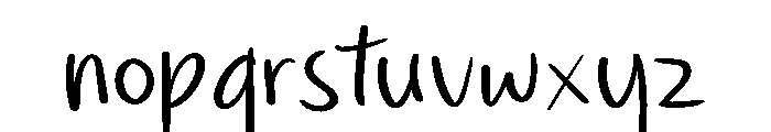 Aesthetic Sunset Font LOWERCASE