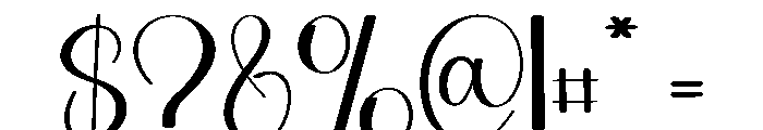Aesthetical Font OTHER CHARS