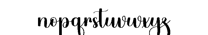 Aesthetical Font LOWERCASE