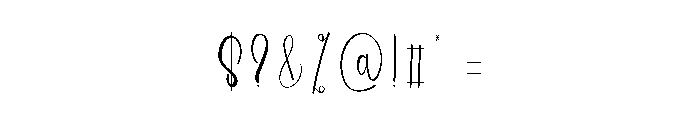 Aesthetics Font OTHER CHARS