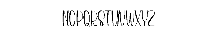 Aesthetics Font LOWERCASE