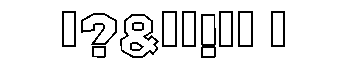Aethelwine Outline Regular Font OTHER CHARS
