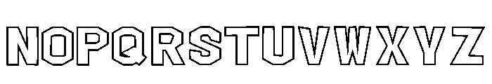 Aethelwine Outline Regular Font UPPERCASE