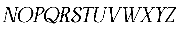 Aethrim Oblique Font UPPERCASE