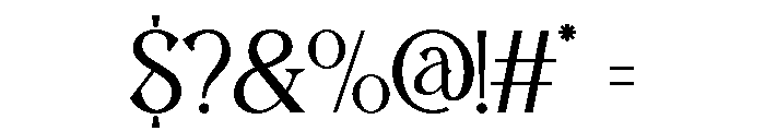 Aethrim Regular Font OTHER CHARS