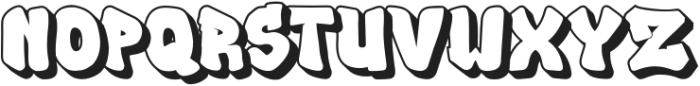 AEROBLOCK - Shadow otf (400) Font UPPERCASE