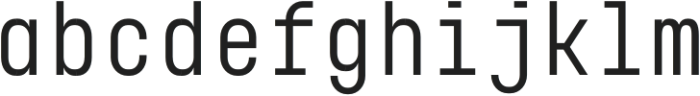 Aeion Mono Regular otf (400) Font LOWERCASE