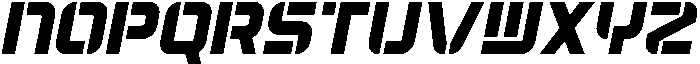 Aerial ST Bold Italic otf (700) Font UPPERCASE