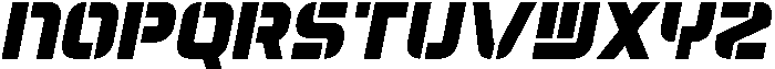 Aerial ST Extra Bold Italic otf (700) Font UPPERCASE