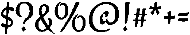 Aerilyn-Regular otf (400) Font OTHER CHARS