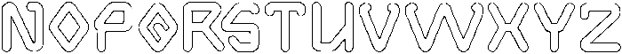 Aero Dynamic-Hollow otf (400) Font UPPERCASE
