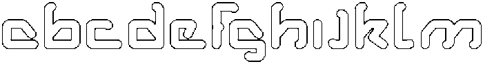 Aero Dynamic-Hollow otf (400) FONT