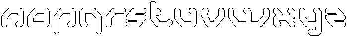 Aero Dynamic-Hollow otf (400) Font LOWERCASE
