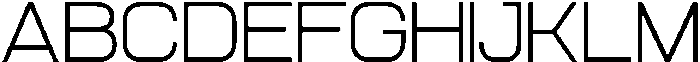 Aero Maze Extra Light Expanded otf (200) Font UPPERCASE