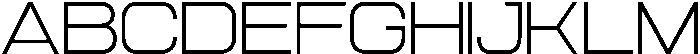Aero Maze Extra Light Extra Expanded otf (200) Font UPPERCASE