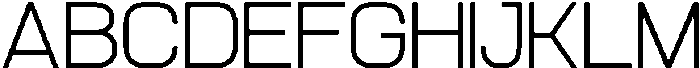 Aero Maze Extra Light Semi Expanded otf (200) Font UPPERCASE