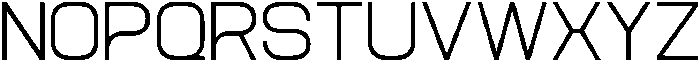 Aero Maze Extra Light Semi Expanded otf (200) Font LOWERCASE