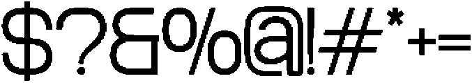 Aero Maze Light otf (300) Font OTHER CHARS