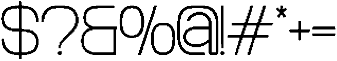 Aero Maze Thin Expanded otf (100) Font OTHER CHARS