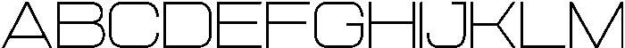 Aero Maze Thin Extra Expanded otf (100) Font UPPERCASE